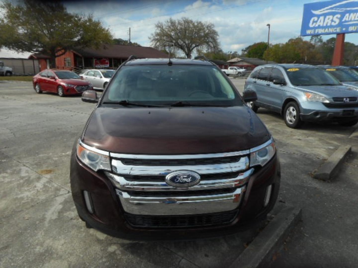 2012 RED FORD EDGE SEL (2FMDK3JC1CB) , located at 10405 Abercorn Street, Savannah, GA, 31419, (912) 921-8965, 31.988262, -81.131760 - Photo#0